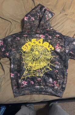 Sp5der Worldwide Young Thug Real Tree Camo Yellow Web Hoodie